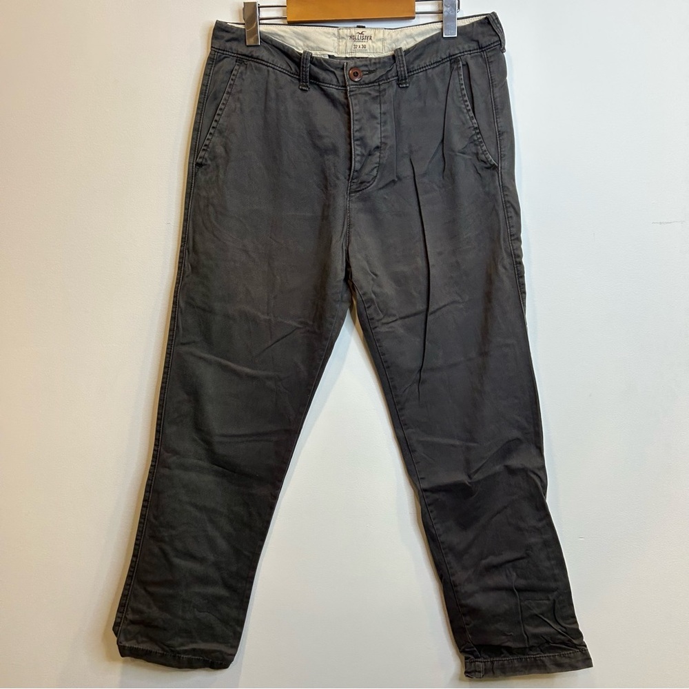 Hollister Men’s Slim Straight Chino Pants Grey